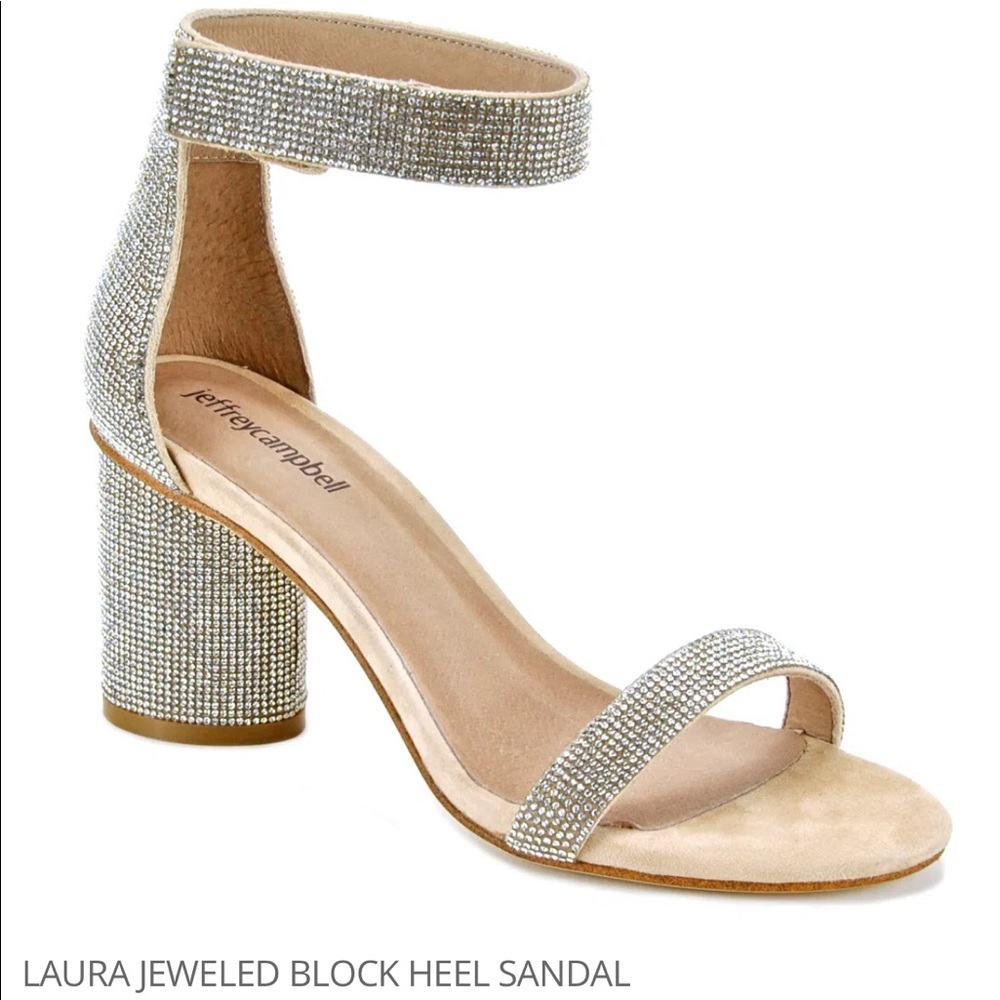 Jeffery Campbell Laura JS rhinestone sandal